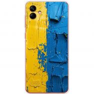 Чохол для Samsung Galaxy A05 (A055) MixCase патріотичні жовто-блакитна фарба