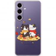 Чохол для Samsung Galaxy S24 MixCase осінь котяча осінь