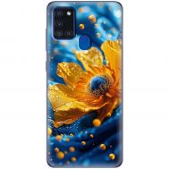 Чохол для Samsung Galaxy A21s (A217) MixCase патріотичні жовта квітка