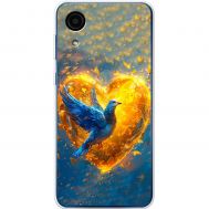 Чохол для Samsung Galaxy A03 Core (A032) MixCase патріотичні серце та голуб