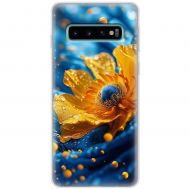 Чохол для Samsung Galaxy S10 (G973) MixCase патріотичні жовта квітка