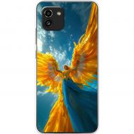 Чохол для Samsung Galaxy A03 (A035) MixCase патріотичні ангел українка
