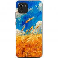 Чохол для Samsung Galaxy A03 (A035) MixCase патріотичні Хліб України фарбою