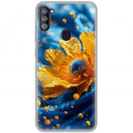 Чохол для Samsung Galaxy A11 / M11 MixCase патріотичні жовта квітка