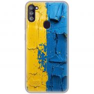 Чохол для Samsung Galaxy A11 / M11 MixCase патріотичні жовто-блакитна фарба