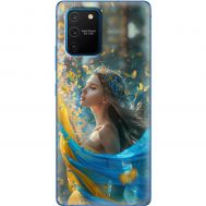 Чохол для Samsung Galaxy S10 Lite (G770) / A91 MixCase патріотичні дівчина і метелики