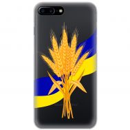 Чохол для iPhone 7 Plus / 8 Plus MixCase патріотичні пшениця з України