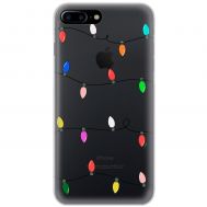 Чохол для iPhone 7 Plus / 8 Plus MixCase Новий рік кольорова гірлянда