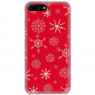 Чохол для iPhone 7 Plus / 8 Plus MixCase Новий рік паттерн сніжинки