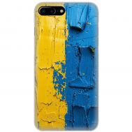 Чохол для iPhone 7 Plus / 8 Plus MixCase патріотичні жовто-блакитна фарба