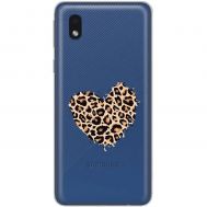 Чохол для Samsung Galaxy A01 Core (A013) MixCase Леопард серце