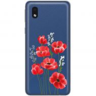 Чохол для Samsung Galaxy A01 Core (A013) Mixcase квіти маки в польових травах