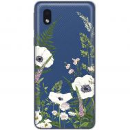 Чохол для Samsung Galaxy A01 Core (A013) Mixcase квіти білі квіти лісові трави