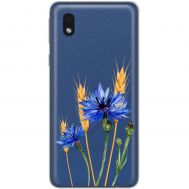 Чохол для Samsung Galaxy A01 Core (A013) Mixcase квіти волошки в колосках