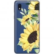 Чохол для Samsung Galaxy A01 Core (A013) Mixcase квіти великі соняшники