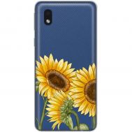 Чохол для Samsung Galaxy A01 Core (A013) Mixcase квіти три соняшники