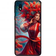 Чохол для Samsung Galaxy A01 Core (A013) MixCase патріотичні жінка в червоному