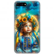 Чохол для iPhone 7 Plus / 8 Plus MixCase патріотичні маленька україночка