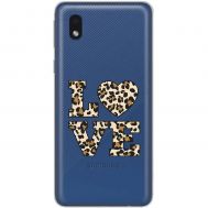 Чохол для Samsung Galaxy A01 Core (A013) MixCase Леопард love