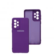 Чохол для Samsung Galaxy A73 Silicone Full camera purple