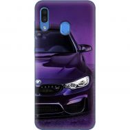 Чохол для Samsung Galaxy A20 / A30 MixCase авто бмв фіолетовий