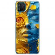 Чохол для Samsung Galaxy A22 / M22 / M32 4G MixCase патріотичні розмальована фарбами