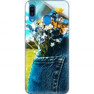 Чохол для Samsung Galaxy A20 / A30 MixCase патріотичні квіти України
