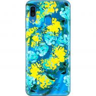 Чохол для Samsung Galaxy A20 / A30 MixCase патріотичні жовто-блакитні квіти
