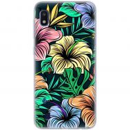 Чохол для Samsung Galaxy A10 (A105) MixCase квіти тропіки