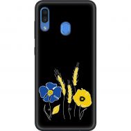 Чохол для Samsung Galaxy A20 / A30 MixCase патріотичні квіти україни