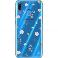 Чохол для Samsung Galaxy A20 / A30 Mixcase квіти патерн квіти гілки евкаліпт