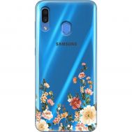 Чохол для Samsung Galaxy A20 / A30 Mixcase квіти квіточки