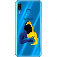 Чохол для Samsung Galaxy A20 / A30 MixCase патріотичні синьо-жовті кольори