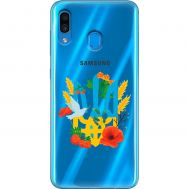 Чохол для Samsung Galaxy A20 / A30 MixCase патріотичні  герб у кольорах