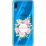 Чохол для Samsung Galaxy A20 / A30 MixCase стрази літні квіти