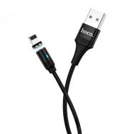 Кабель USB Hoco U76 Fresh magnetic Lightning 2.4A 1.2m чорний