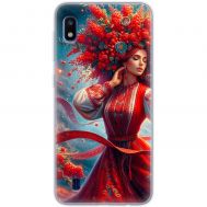 Чохол для Samsung Galaxy A10 (A105) MixCase патріотичні жінка в червоному