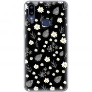 Чохол для Samsung Galaxy A10s (A107) MixCase квіти ромашки і листочки
