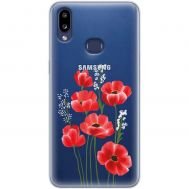 Чохол для Samsung Galaxy A10s (A107) Mixcase квіти маки в польових травах