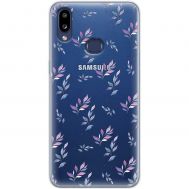 Чохол для Samsung Galaxy A10s (A107) Mixcase квіти патерн гілки з градієнтом
