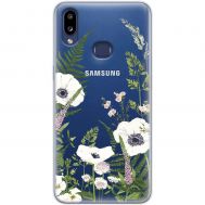 Чохол для Samsung Galaxy A10s (A107) Mixcase квіти білі квіти лісові трави