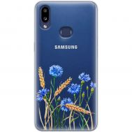 Чохол для Samsung Galaxy A10s (A107) Mixcase квіти волошки в пшениці