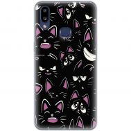 Чохол для Samsung Galaxy A10s (A107) MixCase мультики black cat