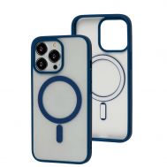 Чохол для iPhone 13 Pro Color MagSafe синій