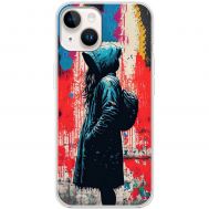 Чохол для iPhone 15 MixCase асорті дівчина в плащі