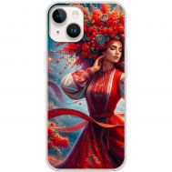 Чохол для iPhone 13 MixCase патріотичні жінка в червоному