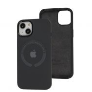 Чохол для iPhone 13 Metal Camera MagSafe Silicone charcoal gray