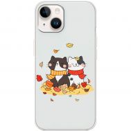 Чохол для iPhone 15 MixCase осінь котяча осінь
