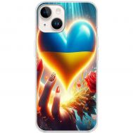 Чохол для iPhone 15 Plus MixCase асорті Серце в долоні