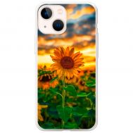 Чохол для iPhone 14 MixCase осінь поле соняшників